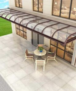 Mái Che Nhựa Cường Lực Polycarbonate Khung Nhôm L